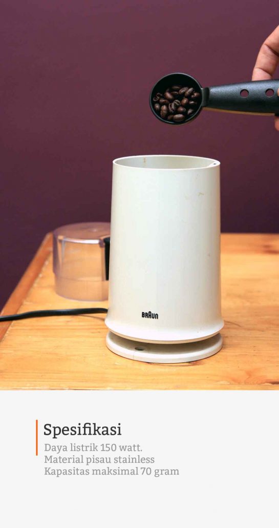 Braun KSM2BLK Aromatic Coffee Grinder Cikopi