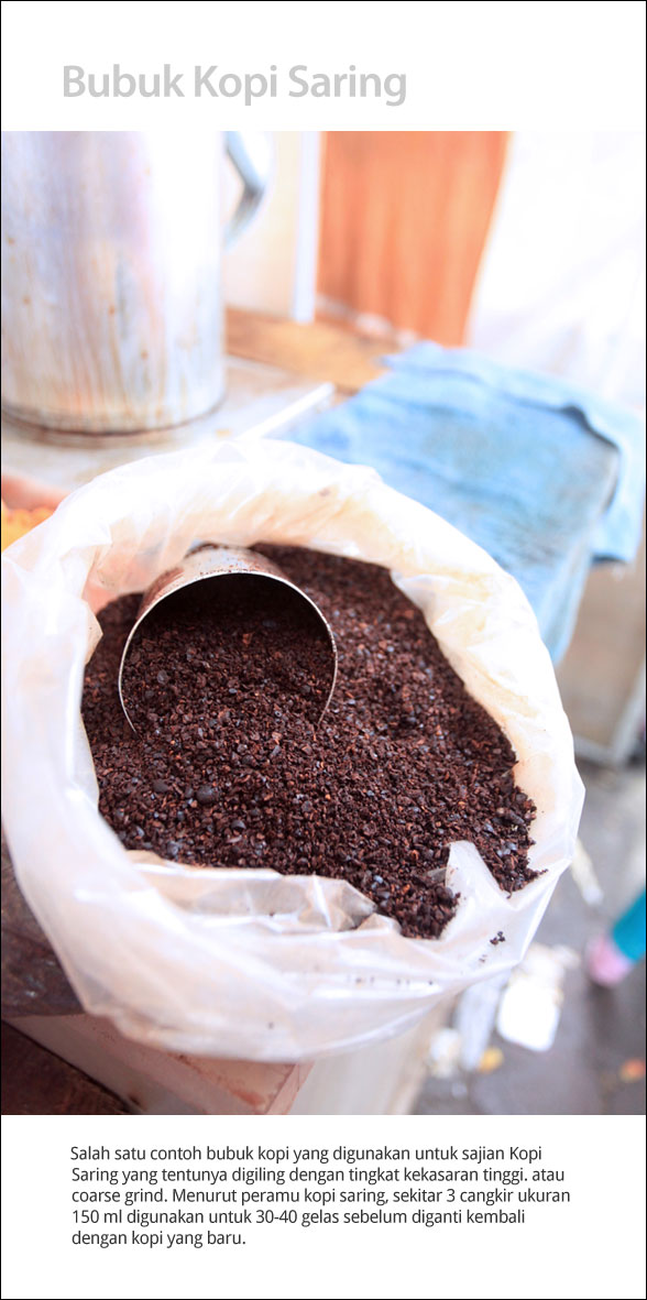 bubuk kopi saring